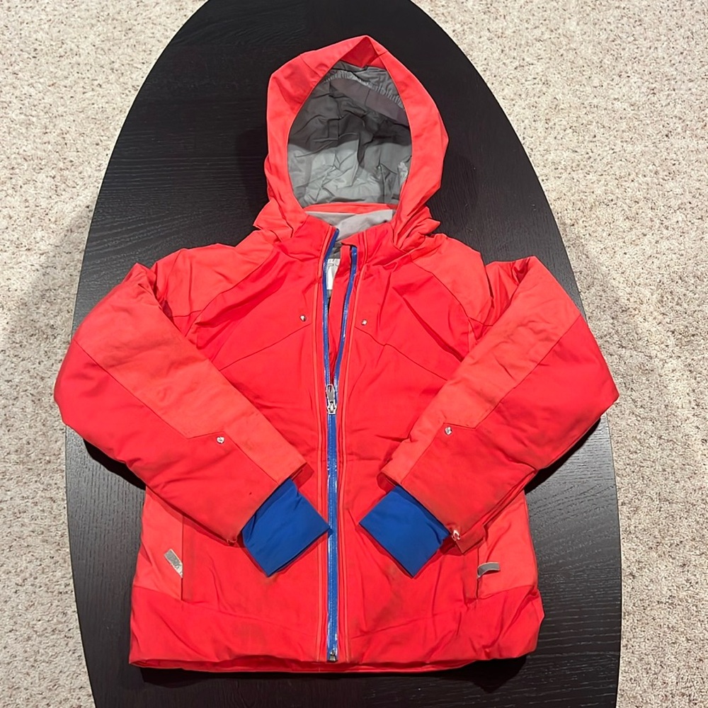 Girls Spyder winter jacket and hood.